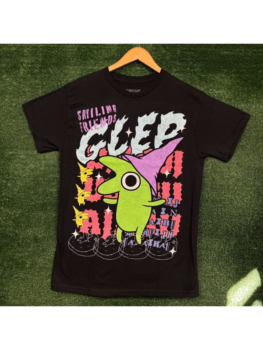 Cartoon Network Adult Swim Smiling Friends Glep T-Shirt Size Medium
